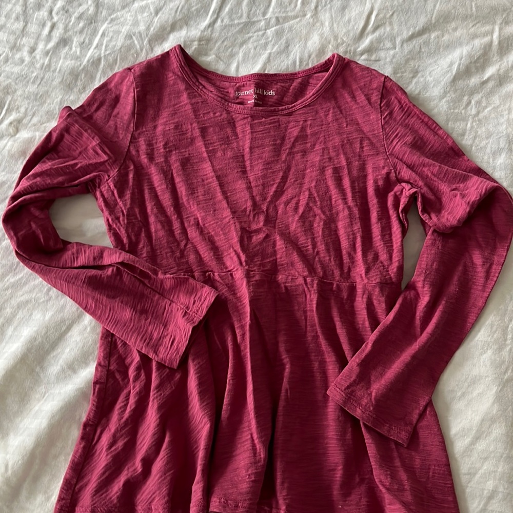 Garnet Hill skater swing tunic, perfect with leggings, girls XL